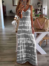 Tie-dye Print Maxi Dress